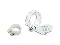 CNC 6mmテールモーターマウント(シルバー) - nCPX/S(RKH)