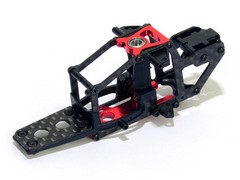 カーボンファイバーメインフレーム(レッド) - T-Rex150DFC(エクストリーム)