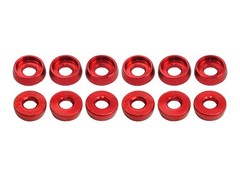 カウンターサンク・ワッシャー 1.8x4.4x1.5mm(レッド)