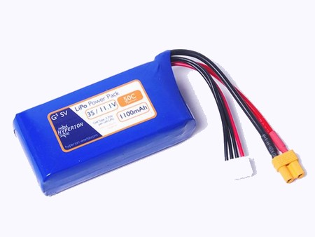 G5 50Cmax 3S 1100mAh 4.2V-Max LiPo