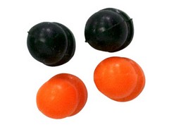 nano-Q シリコンラバークッション (4個入り)（ブラック/オレンジ）