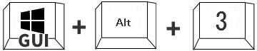 <GUI�L�[>�@�{�@<Alt�L�[>�@�{�@<3�L�[>�@��������