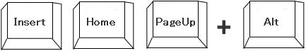 <Insert>�A<Home>�A<PageUp> + Alt